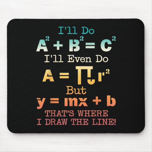 Funny Math Teacher Joke Funny Beste Math Quotes Mousepad (Vorne)