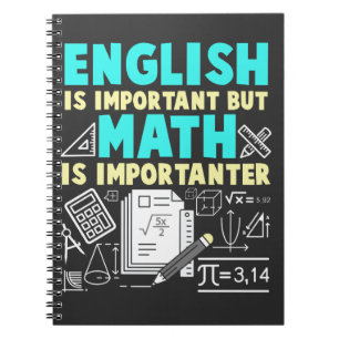 Funny Math Teacher Joke Math Geek School Notizblock