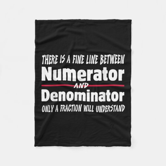 Funny Math Teacher Joke Men Women Fun Student Quot Fleecedecke (Vorderseite)