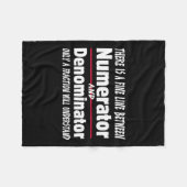 Funny Math Teacher Joke Men Women Fun Student Quot Fleecedecke (Vorderseite (Horizontal))