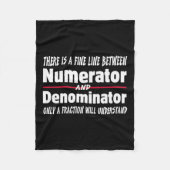 Funny Math Teacher Joke Men Women Fun Student Quot Fleecedecke (Vorderseite)