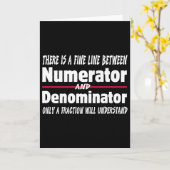 Funny Math Teacher Joke Men Women Fun Student Quot Karte (Gelbe Blume)