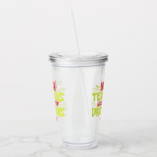 Funny Math Teacher | Math Joke Acryltrinkbecher (Links)