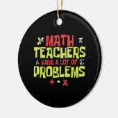 Funny Math Teacher | Math Joke Keramik Ornament (Links)