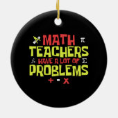 Funny Math Teacher | Math Joke Keramik Ornament (Hinten)