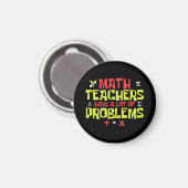 Funny Math Teacher | Math Joke Magnet (Vorderseite/Rückseite)