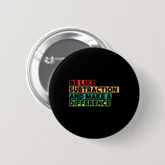 Funny Math Teacher Math Lover Quotes Student Mathe Button (Vorne & Hinten)