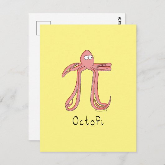 Funny Math Teacher Octopus Postkarte (Vorne/Hinten)
