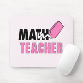 Funny Math Teacher Pink Eraser Mousepad (Mit Mouse)