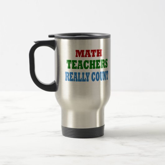 Funny Math Teacher Reisebecher (Links)