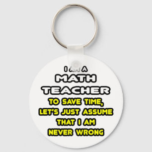 Funny Math Teacher T - Shirt und Geschenke Schlüsselanhänger