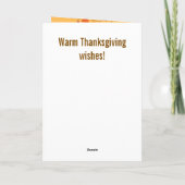 Funny Math Teacher Thanksgiving Card – Turkey Karte (Rückseite)