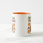 Funny Math Teacher Thanksgiving Mug – Turkey Zweifarbige Tasse (Mittel)
