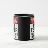 Funny Math Teacher Warning Sign  Tasse (Zentrum)