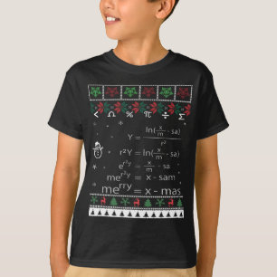 Funny Math Ugly Weihnachtsgeschenk Merry Xmas in M T-Shirt