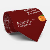 Funny Mathe Collection Krawatte - Rot über alles D (Gerollt)