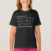 Funny Mathe Equation Kinder Jungs Mädchen T-Shirt (Vorderseite)