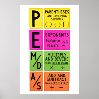 Funny Mathe für High School Poster