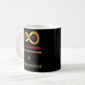 Funny Mathe haben Lehrer Probleme Kaffeetasse (Vorderseite Links)