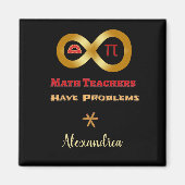 Funny Mathe haben Lehrer Probleme Magnet (Vorne)