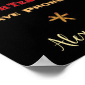 Funny Mathe haben Lehrer Probleme Poster (Ecke)