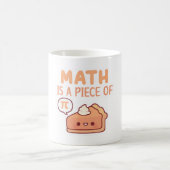 Funny Mathe ist ein Stück Pie Pi Pun Kaffeetasse (Mittel)