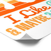 Funny Mathe Lehrer März 14. Pi Day Merch I like Poster (Ecke)