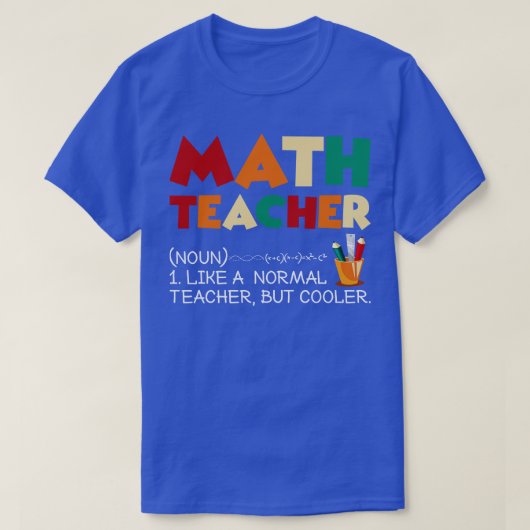 Funny Mathe Lehrer T-Shirt (Design vorne)