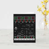 Funny Mathe Lehrer Weihnachten frohe Weihnachten W Karte (Gelbe Blume)