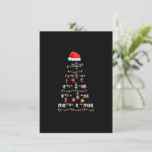 Funny Mathe Lehrer Weihnachtsbaum Merry Xmas unter Einladung (Stehend Vorderseite)