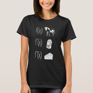 Funny Mathe Lehrerin für Männer Frauen Kuh Milchkä T-Shirt