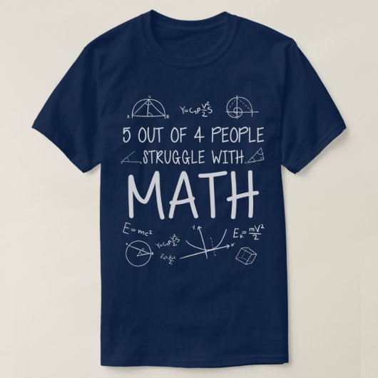 Funny Mathe Menschen kämpfen mit Mathe T-Shirt (Design vorne)