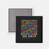 Funny Mathe Numbers 100. Schullehrer Kind Magnet (Vorderseite/Rückseite)