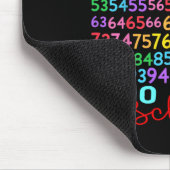 Funny Mathe Numbers 100. Schullehrer Kind Mousepad (Ecke)