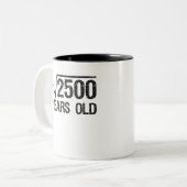 Funny Mathe Problem Square Wurzel von 2500 gleich  Zweifarbige Tasse (Vorderseite Links)