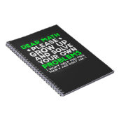 Funny Mathe Problems School Mathematics Kämpfe Notizblock (Rechte Seite)