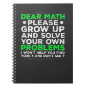 Funny Mathe Problems School Mathematics Kämpfe Notizblock (Vorderseite)