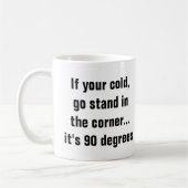 Funny Mathe Pun: Gehe hin zur Ecke Kaffeetasse (Links)