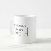 Funny Mathe Teacher Zurück zur Schule Joke Kaffeetasse (Vorderseite Links)
