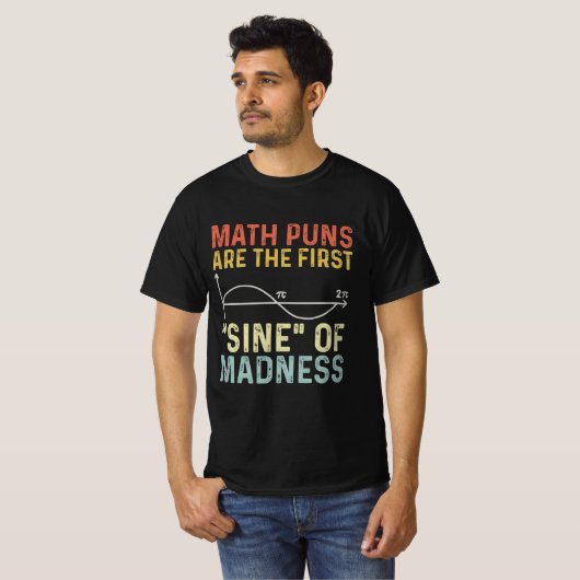 Funny Mathe treibt den ersten Blick auf den Wahnsi T-Shirt (Vorne ganz)