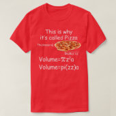 Funny Mathe und Pizza Gleichung Funny Mah und Pizz T-Shirt (Design vorne)