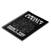 Funny Mathematician Physiclehrer Science Nerd Notizblock (Linke Seite)