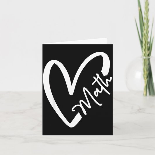 Funny Mathematician Teacher Kids Physicist I Love  Karte (Vorderseite)