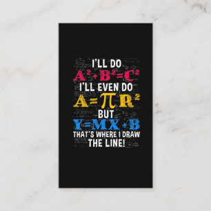 Funny Mathematik Lehrer Spaß Algebra Mathematik J Visitenkarte