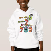 Funny Maths Numbers Hoodie for Kids (Vorderseite)