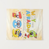 Funny Maths Numbers Joke Poster for Kids Wandteppich (Vorderseite (Horizontal))