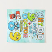 Funny Maths Numbers Joke Shirt for Kids Wandteppich (Vorderseite (Horizontal))