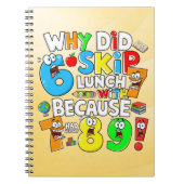 Funny Maths Numbers Notebook for Primary School Notizblock (Vorderseite)