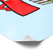 Funny Maths Poster for Kids UK Classroom Numbers (Ecke)