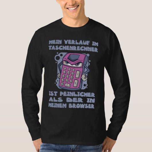 Funny maths sale calculator embarrassing T-Shirt (Vorderseite)